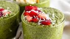 California Avocado Matcha Chia Pudding