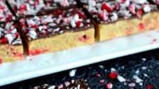 Candy Cane Cookie Bars