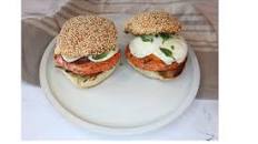 Caprese Salmon Burger