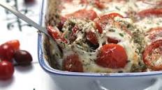Caprese Spinach Rice Casserole