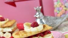 Caramel Raspberry Banana Napoleon