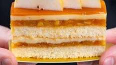 Caramelized Apple and Pear Cake with White Chocolate Cream