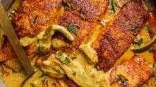 Caribbean-Style Coconut Curry Salmon