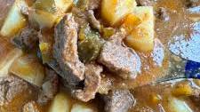 Carne Guisada Con Papa. Stewed Beef and Potato