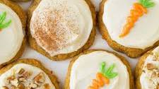 Carrot Cake Cookies with Cream Cheese Frosting