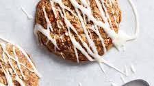 Carrot Cake Oatmeal Cookies with Cream Cheese Glaze