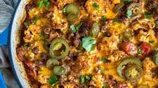 Cauliflower Beef Taco Skillet