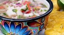 Ceviche de pescado ecuatoriano