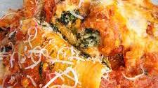 Cheese & Spinach Stuffed Jumbo Pasta Shells