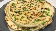 Cheese Stuffed Garlic Naan
