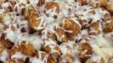 Cheesy BBQ Buffalo Chicken Tater Tot Skillet