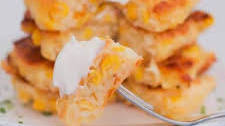 Cheesy Corn Fritters