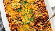 Cheesy Ground Beef Potato Casserole (No Soup!)