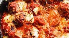 Cheesy Ricotta Meatball Skillet