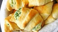 Cheesy Spinach Crescents