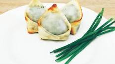 Cheesy Spinach Wontons