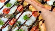 Cheesy Tomato Pesto Flatbread