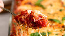 Cheesy Vegetarian Baked Spaghetti