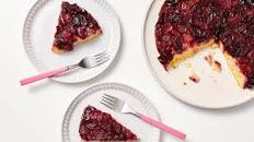 Cherry-Almond Upside Down Cake Recipe