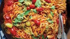 Cherry Tomato Pasta Sauce With Pesto