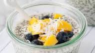 Chia Seed Pudding with Mango and Blueberry