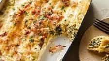Chicken Alfredo Manicotti