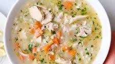 Chicken Lemon Rice Soup Recipe