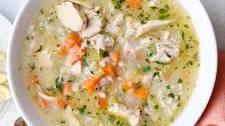 Chicken Lemon Rice Soup Recipe
