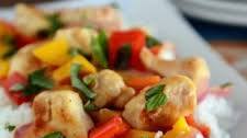 Chicken and Mango {Or Pineapple} Basil Stir Fry