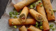 Chicken and Vegetable Spring Rolls