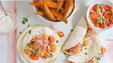 Chicken nugget tacos
