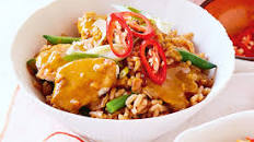 Chicken satay fried rice