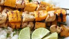 Chili-lime Mango Chicken Skewers