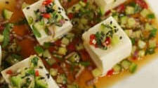 Chilled Tofu & Herb Salad ยำเต้าหู้เย็น (yum tao hu yen)