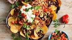 Chilli beef and cauliflower rice nachos