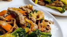 Chinese beef and vegetable stir fry
