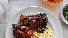 Chipotle Beer BBQ Chicken with Creamed Corn