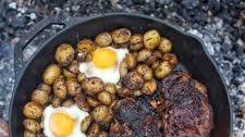 Chipotle Coffee Rub Steak & Eggs Skillet