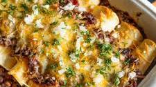 Chipotle Ground Beef Enchiladas