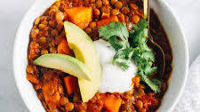 Chipotle Sweet Potato and Lentil Chili