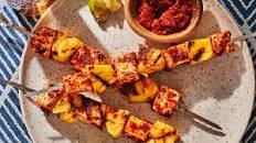 Chipotle Tofu & Pineapple Skewers