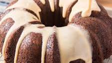 Chocolate Bundt Cake with Coffee Glaze