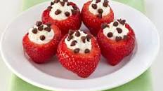 Chocolate-Chip-Stuffed Strawberries