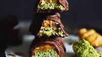 Chocolate Covered Matcha Nut Butter Bars