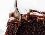 Chocolate Depression Cake with Chocolate Frosting