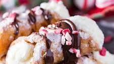 Chocolate Dipped Peppermint Cannoli