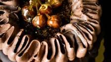 Chocolate Hazelnut Espresso Cake with Frangelico Swiss Meringue Buttercream! Enough Said!