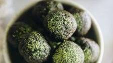 Chocolate Matcha Energy Balls