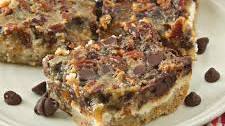 Chocolate Pecan Pie Cheesecake Bars
