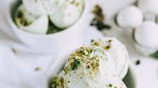 Chocolate Pistachio Meringue Cookies